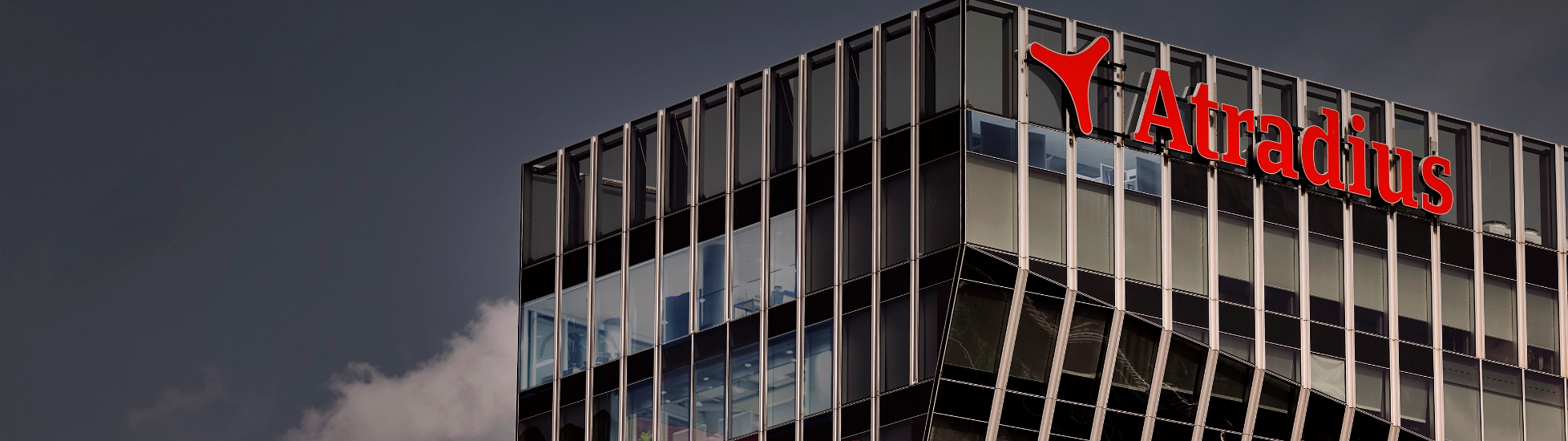Atradius Head office Amsterdam at night